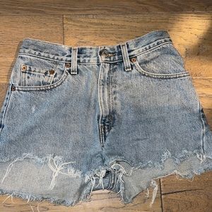 Levi 512 denim shorts